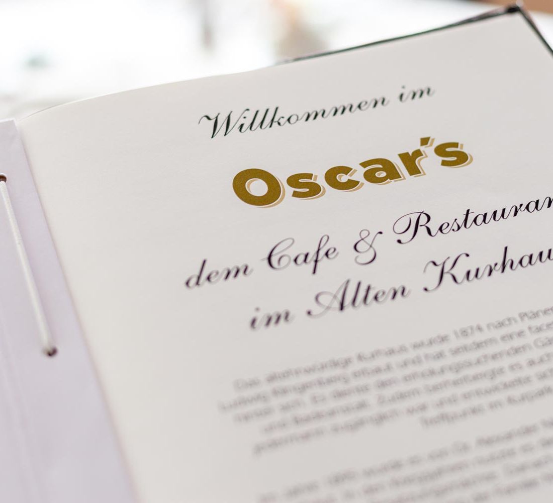 Oscar's Café & Restaurant Bad Zwischenahn Speisekarte